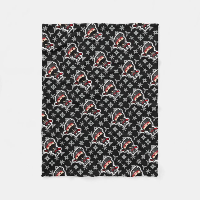 Ninja Boy Fleecedecke (Vorderseite)