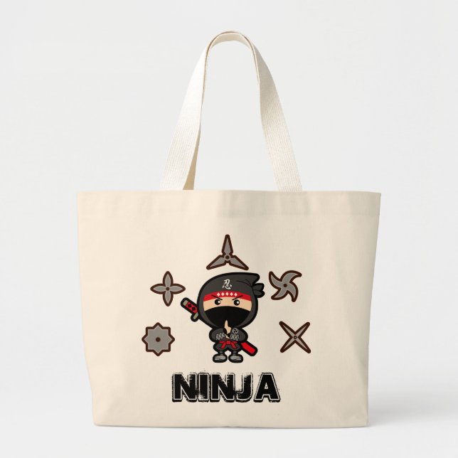 Ninja Boy Jumbo Stoffbeutel (Vorne)