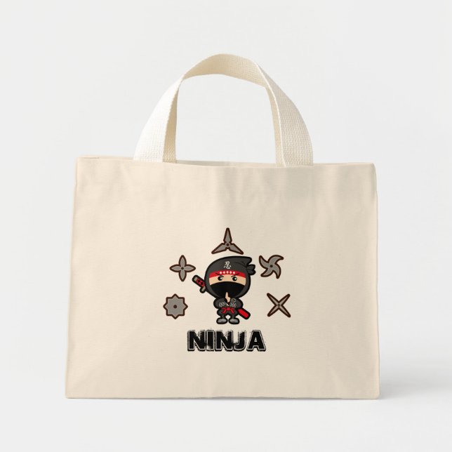 Ninja Boy Mini Stoffbeutel (Vorne)