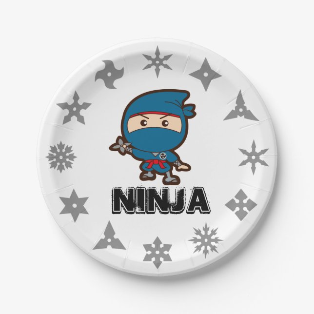 Ninja Boy Paper Plate Pappteller (Vorderseite)