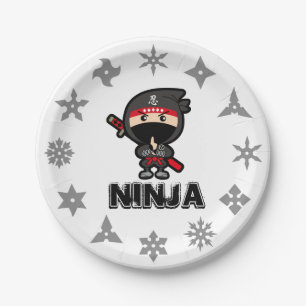 Ninja Boy Paper Plate Pappteller