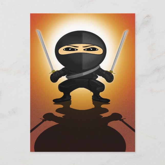 Ninja Boy Postkarte (Vorderseite)