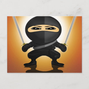 Ninja Boy Postkarte