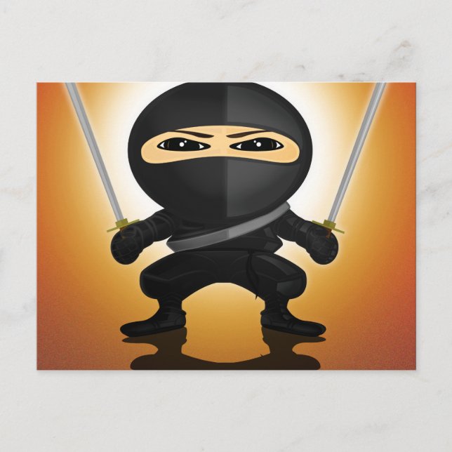 Ninja Boy Postkarte (Vorderseite)
