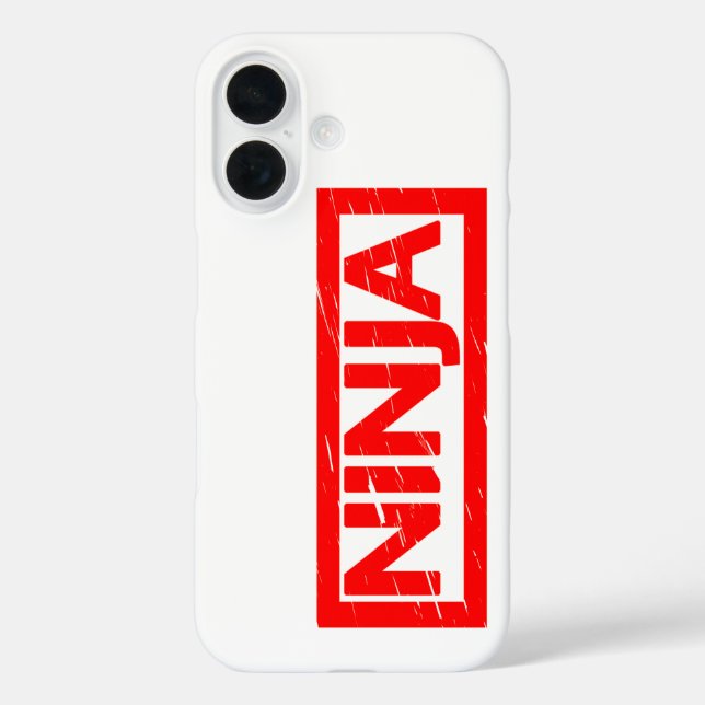 Ninja Briefmarke Case-Mate iPhone Hülle (Rückseite)
