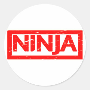 Ninja Briefmarke Runder Aufkleber