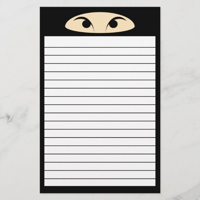 Ninja Briefpapier (Vorderseite)