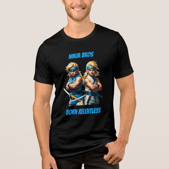 Ninja Bros Born Relentless  Tri-Blend Shirt (Vorderseite)