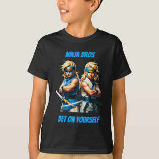Ninja Bros Setze auf dich selbst Jugend T-Shirt