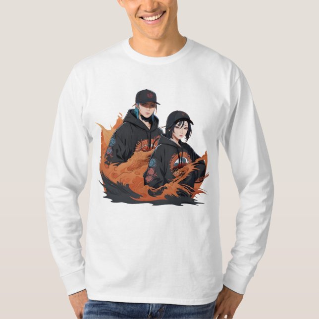 Ninja Bruderschaft und Schwesterbruder T - Shirt 2 (Vorderseite)