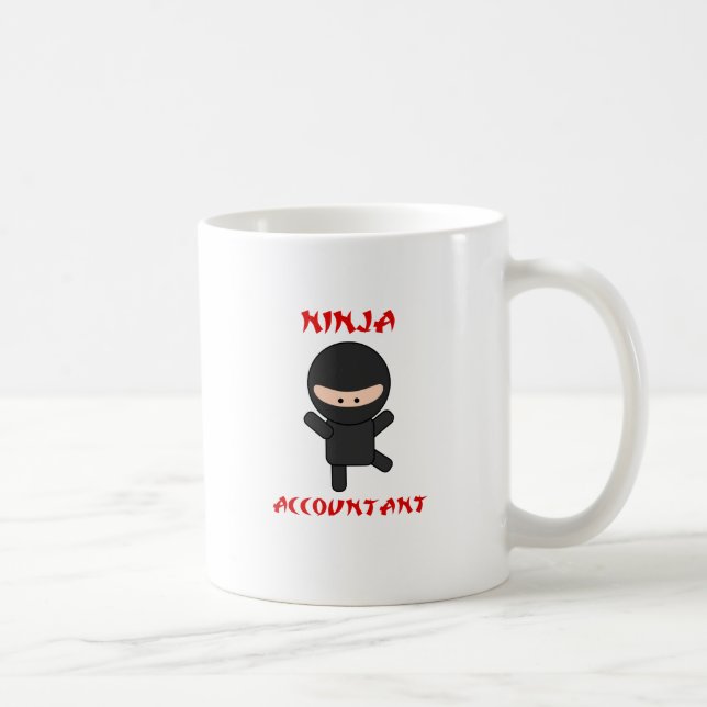 Ninja Buchhalter Kaffeetasse (Rechts)