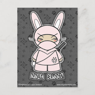 Ninja Bunny! Postkarte