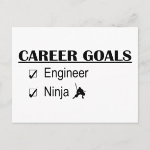 Ninja Career Goals - Ingenieur Postkarte
