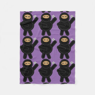 Ninja Cartoon-Fleece-Decke Fleecedecke