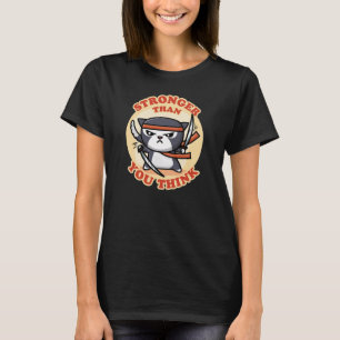 Ninja Cat   Größer als Sie denken T-Shirt