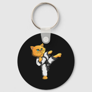 Ninja Cat Karate Martial Arts Taekwondo Cat Eigent Schlüsselanhänger