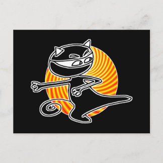 Ninja Cat Postkarte