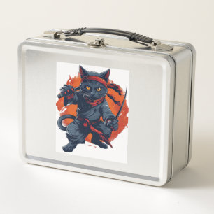 Ninja Cat Stealth Metall Brotdose