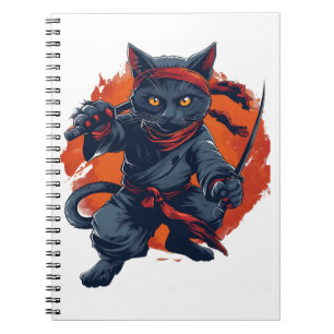 Ninja Cat Stealth Notizblock