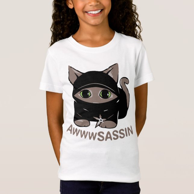 Ninja Cat T-Shirt (Vorderseite)