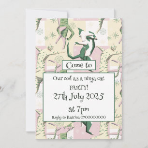Ninja cats icecream einladung