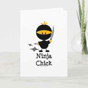 Ninja Chick Greeting Card Karte