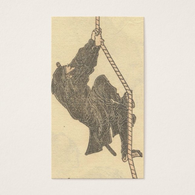 Ninja Climbing a Rope um 1800 (Vorderseite)