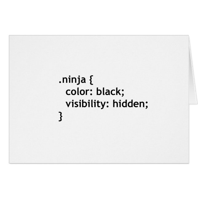 Ninja-Code, Skript (Vorderseite (Horizontal))