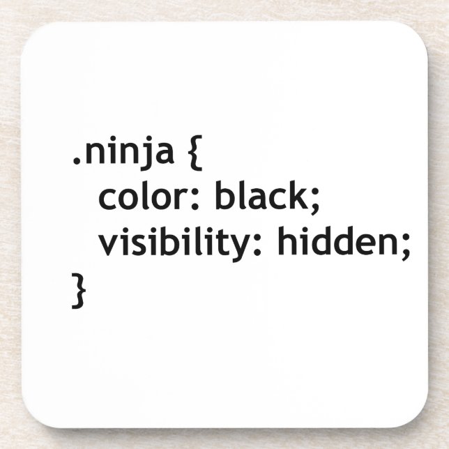 Ninja-Code, Skript Untersetzer (Vorderseite)