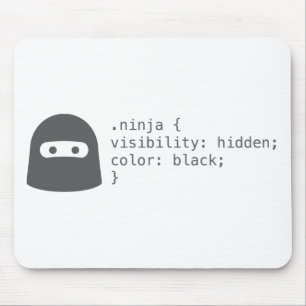 Ninja Computer-Code-Geeky lustige Mausunterlage Mousepad