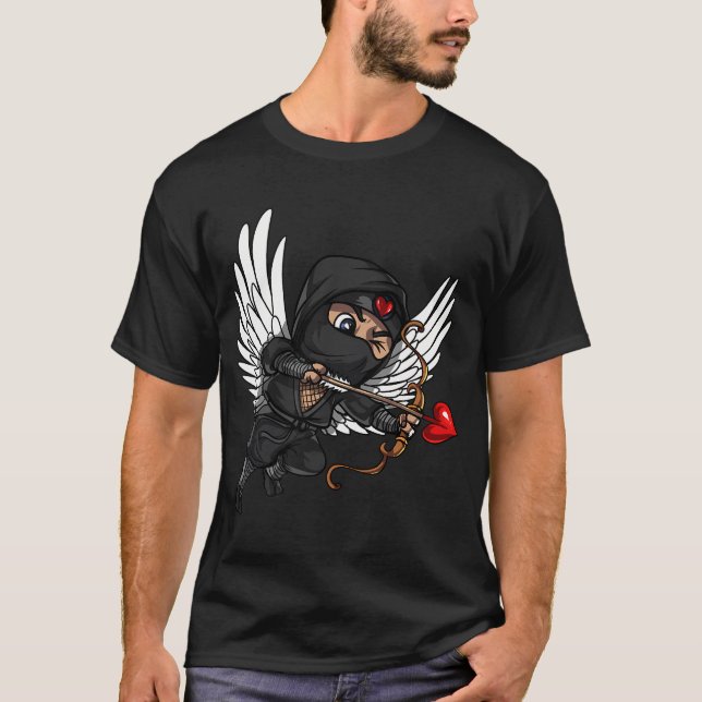Ninja Cupid Samurai T-Shirt (Vorderseite)