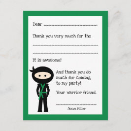 Ninja danke Ihnen zur Kenntnis nehmen, mit Farbänd