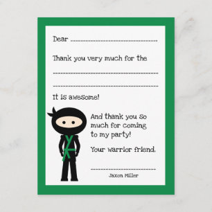 Ninja danke Ihnen zur Kenntnis nehmen, mit Farbänd