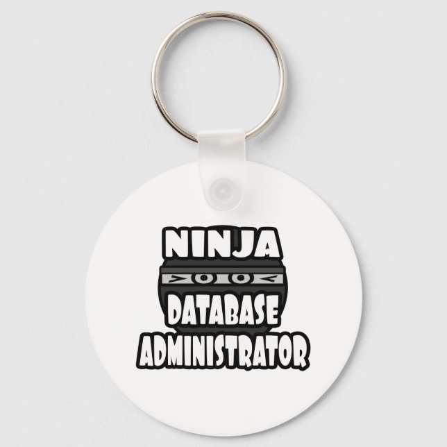 Ninja Datenbankadministrator Schlüsselanhänger (Vorderseite)