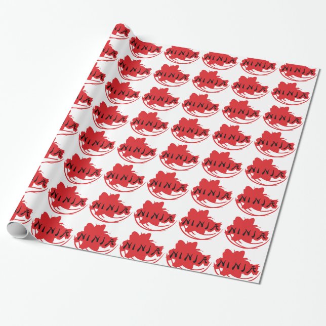 Ninja Design Wrapping Paper Geschenkpapier (Ungerollt)