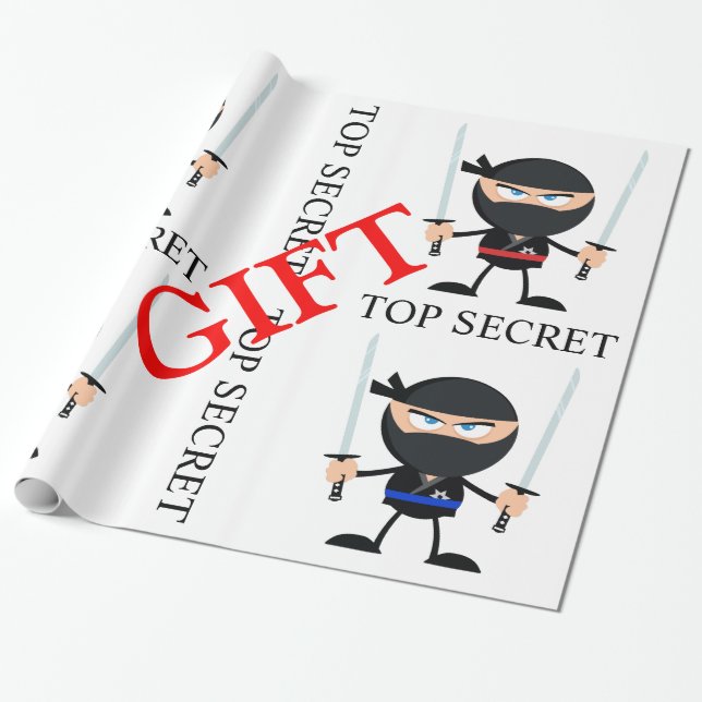Ninja die Gift Wachen Geschenkpapier (Ungerollt)
