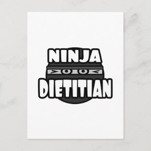 Ninja Dietitian Postkarte