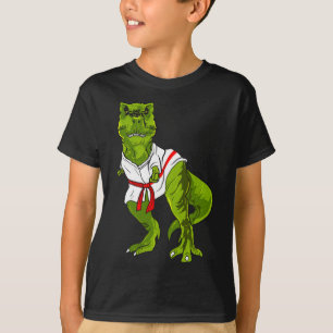 Ninja-Dinosaur-Märtyrer Kunst lustiger Judo Karate T-Shirt