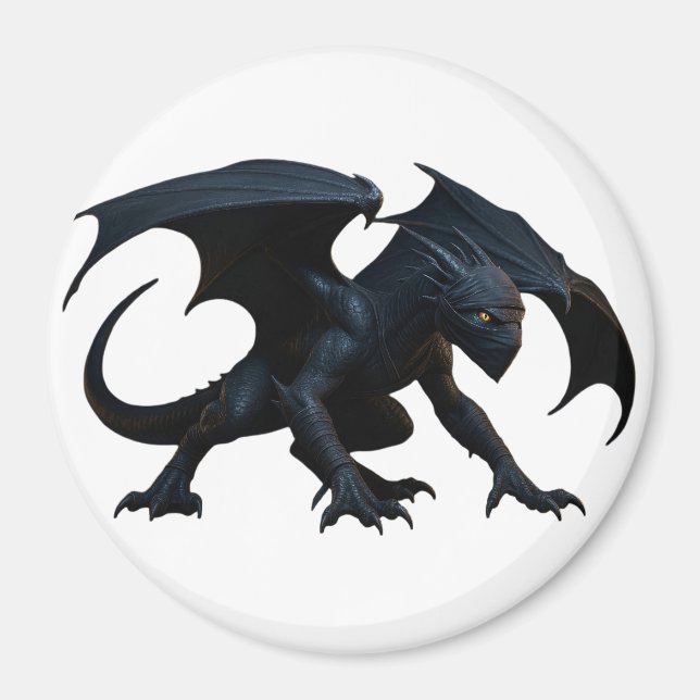Ninja-Drache Magnet (Vorne)