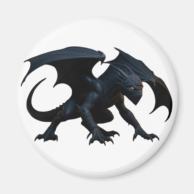 Ninja-Drache Magnet (Vorne)