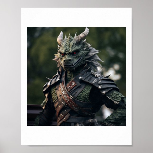 Ninja Dragon Sticker Poster (Vorne)