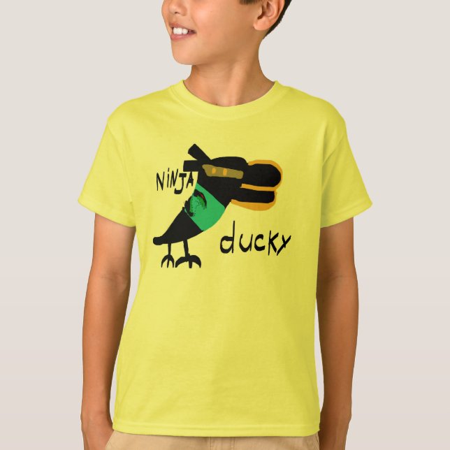 Ninja Ducky von Levi Roberts T-Shirt (Vorderseite)