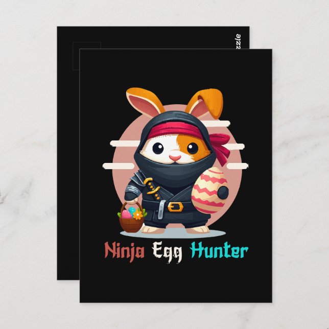 Ninja Egg Hunter Postkarte (Vorne/Hinten)