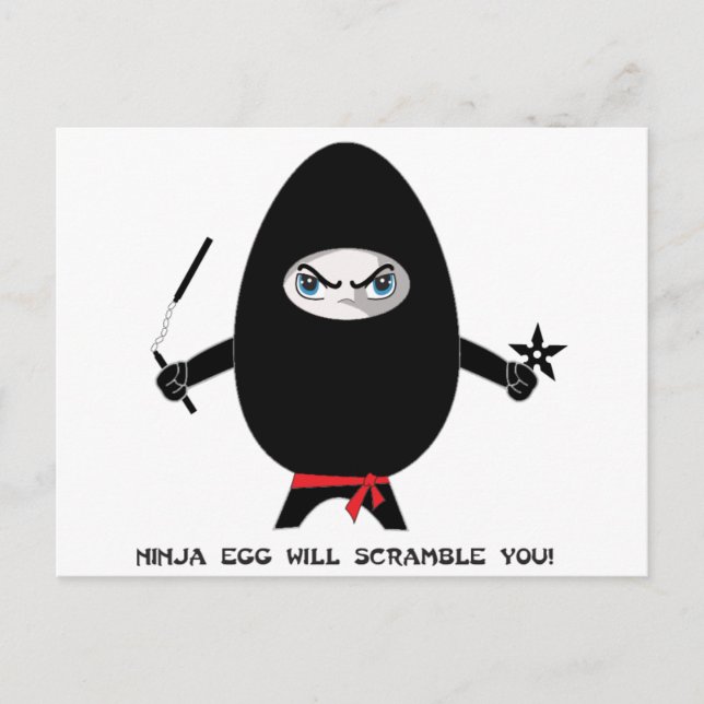 Ninja Egg wird Sie nach der Postkarte verstümmeln (Vorderseite)