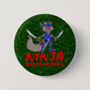 Ninja Eichhörnchen Button