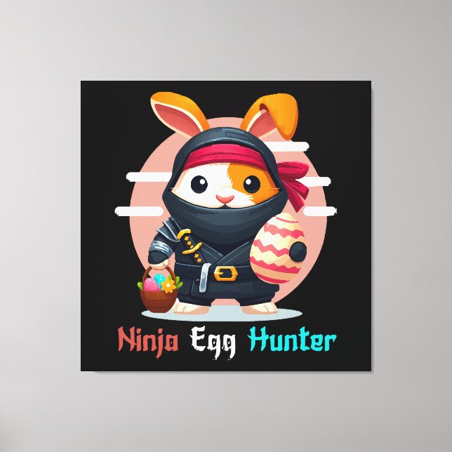 Ninja-Eier-Jäger Leinwanddruck (Vorderseite)