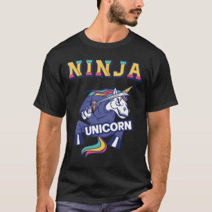 Ninja Einhorn Karate Einhorn Kickboxen Kampfsport T-Shirt