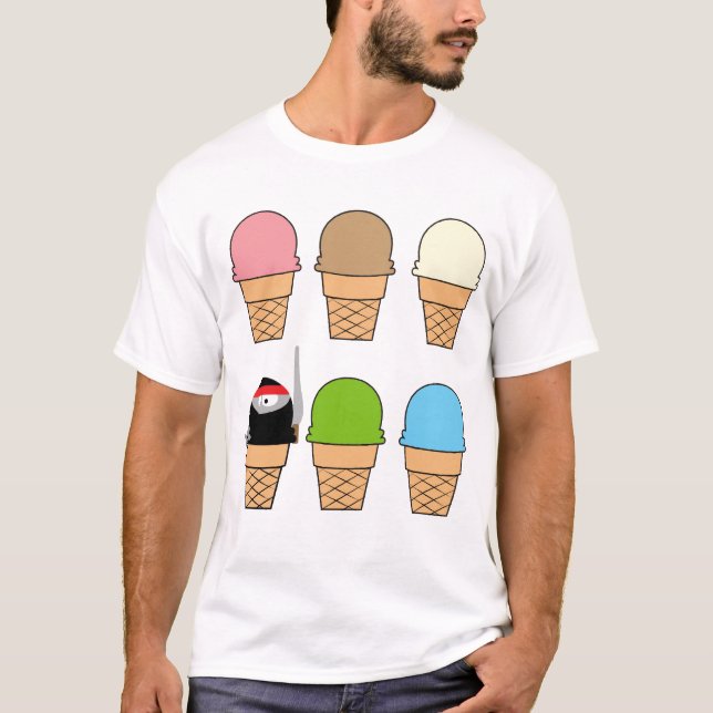 Ninja Eiscreme T-Shirt (Vorderseite)