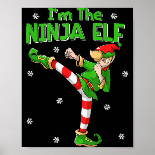 Ninja Elf Karate Taekwondo Kampfsport MMA Poster