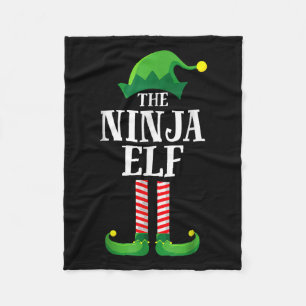 Ninja Elf Matching Family Group Weihnachts-Party P Fleecedecke